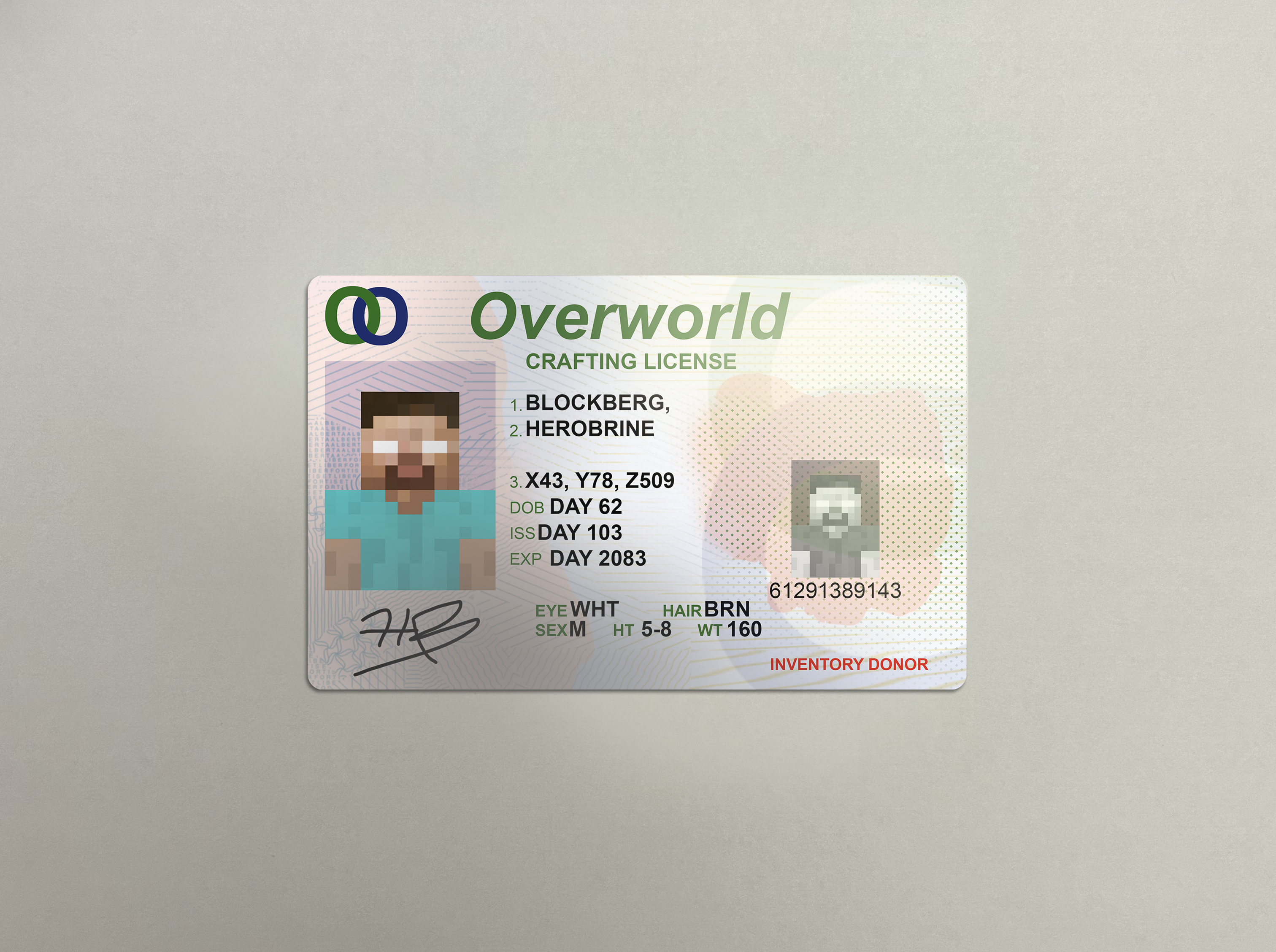 Herobrine Crafting License